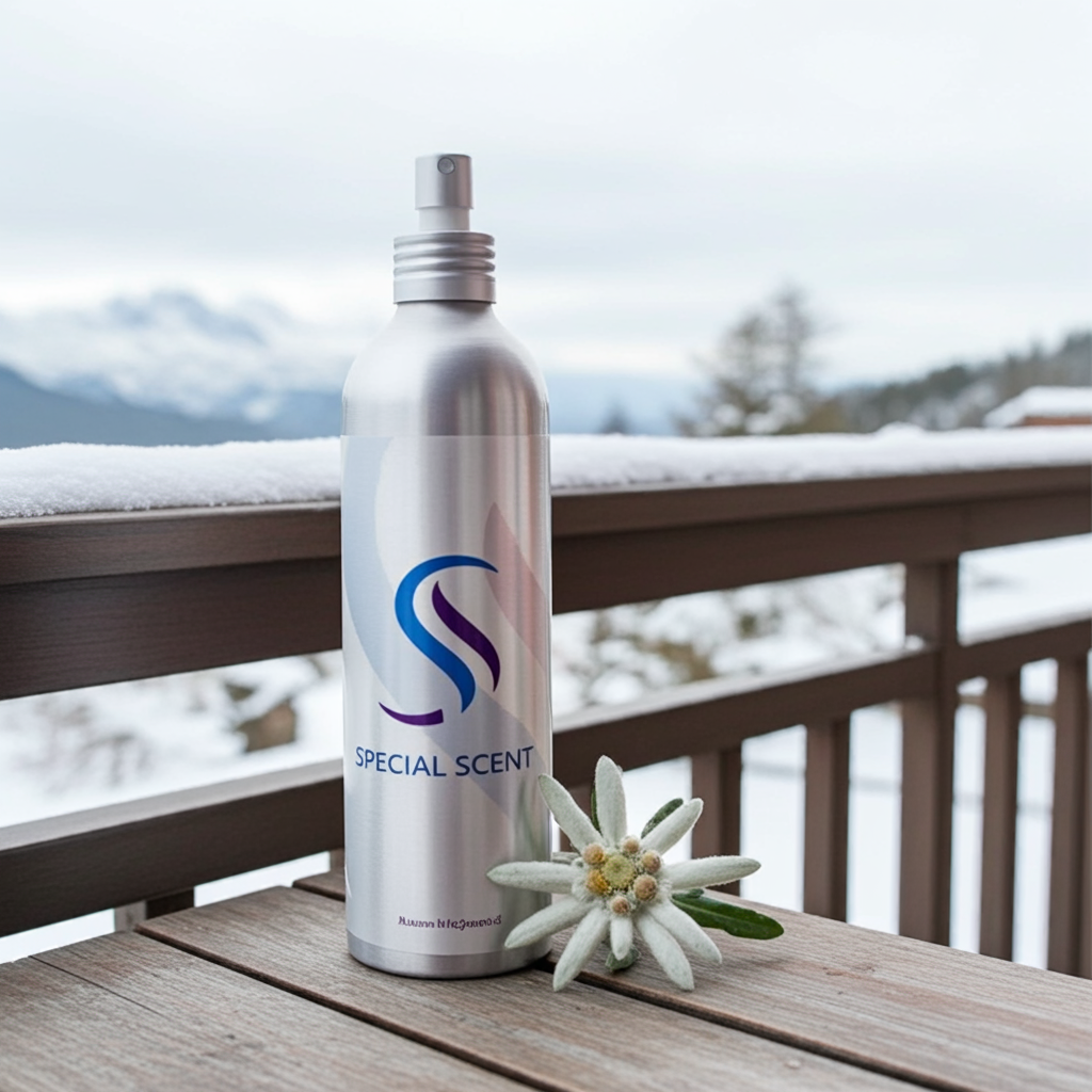 Le Note olfattive del Profumo ambiente natalizio Stella Alpina : note di cuore
Sappiamo quanto sia importante il Natale e vogliamo renderlo unico e speciale. L'essenza di Stella Alpina racchiude tutta la purezza del fiore più bello delle Dolomiti e la sprigiona in casa.
Le sue note olfattive sono dolci e delicate e appartengono alla categoria delle Note di Cuore, equilibrate e perfette per questo periodo.

Il profumo del Natale è nell'aria…
Perfetta per il Marketing olfattivo