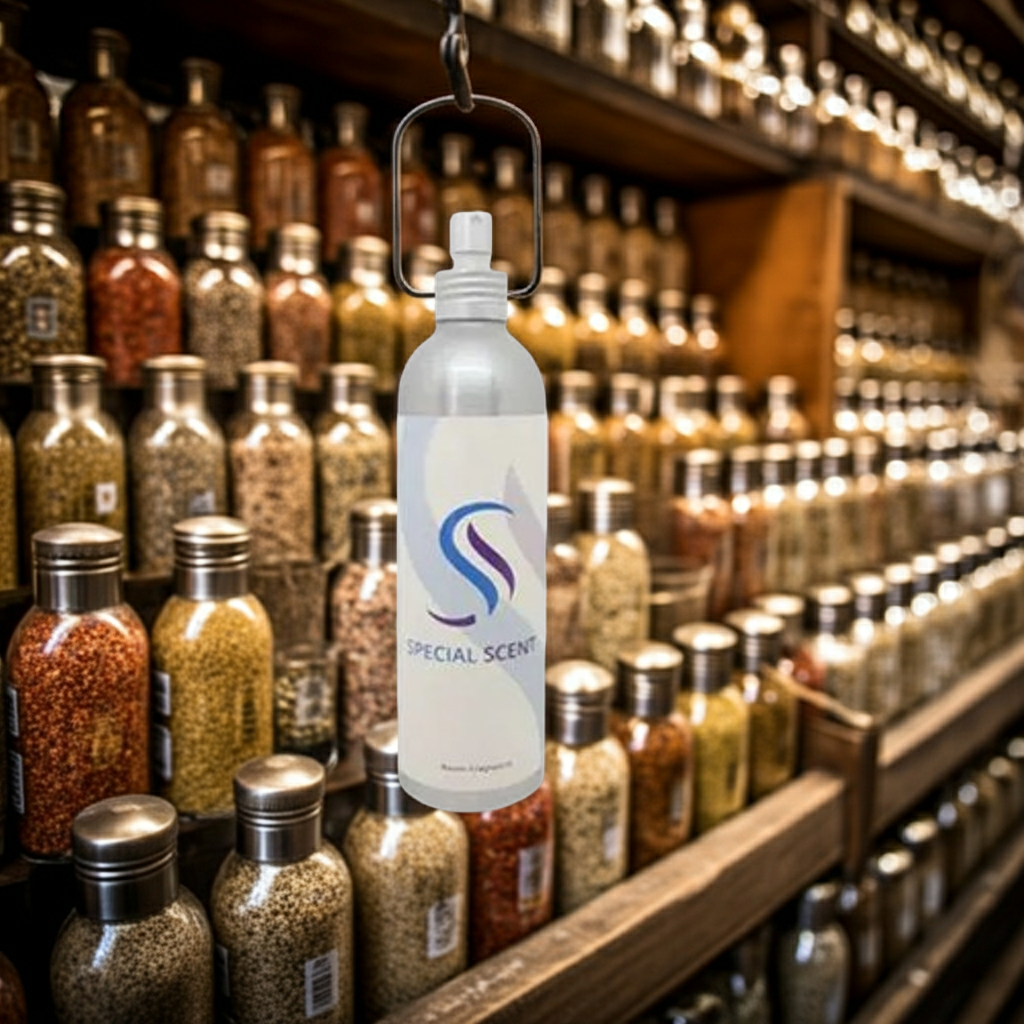 Note olfattive: note di testa
Curcuma, Coriandolo, Cardamomo, Cannella, Zenzero, Paprika sono solo alcune delle tante spezie che compongono il nostro Profumo ambiente Profumi d'Oriente

Molte di queste spezie sono famose per il loro uso culinario, il loro gusto e profumo è unico e inconfondibile. Ecco perché Special Scent ha deciso di proporre una fragranza che rappresenti l'unione di tutti questi sapori, spezie e colori in chiave olfattiva. In questo modo vi daremo un “assaggio” della complessità e della bellezza di questa fragranza.

Le Note Olfattive dei Profumi Orientali sono speziate fanno parte della categoria Note di base, più forti e durano più a lungo.
La fragranza sprigiona un profumo del tutto inaspettato per il nostro naso e offre una nuova esperienza con il suo contrasto dolce e speziato.
Se vuoi davvero stupire con un'essenza che rimane nella memoria, la fragranza Profumi d’Oriente è la scelta giusta!