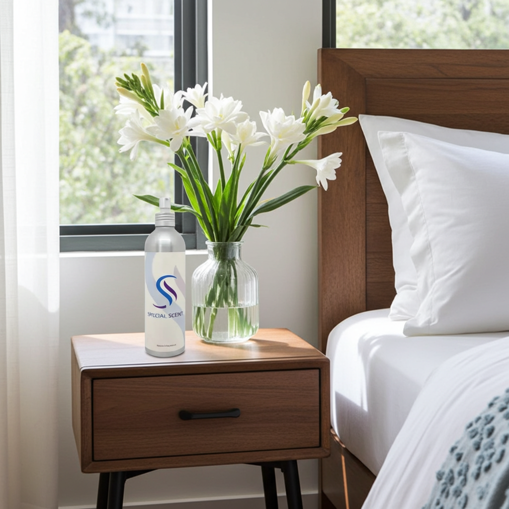 Profumo e fragranza Ambiente Tuberosa suave
Note olfattive: note di cuore – note di testa – note di fondo
Intrigante  e seducente, la fragranza per ambienti tuberose racchiude un mix di profumazioni dalle note olfattive particolarmente piacevoli, forse una delle migliori nel mondo degli aromi per ambienti.
Travolgente, accogliente e allo stesso tempo delicata e dolce, un mix inconfondibile che scatena un ricordo olfattivo unico, specie se riporta alla mente un incontro intrigante.
Note di testa:Tuberosa, Mughetto, Orchidea, Pesca.
Note di cuore:Uva, cocco, ambra
Note di fondo: muschio e Patchouli